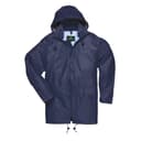 Portwest S440 Classic Rain Jacket Waterproof Coat Windbreaker Raincoat Hooded Workwear Pack Away Taped Seams Vented EN 343 PFAS Free Texpel Splash Eco UPF 40+, Navy, 6XL - 4