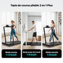 Mobvoi 6% Incline Smart AI Foldable Treadmill Walking Pad Speaker TicSports APP 12 KMH 120 KG Portable Compact Treadmills for Home Office Under Desk Treadmill with LED Display Remote Control - 2