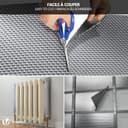 VOUNOT® Insulation Roll Radiator Foil 10m x 60cm x 3mm, Double Aluminum Bubble Heat Thermal Reflector Panels - 5