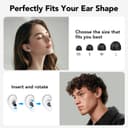 Bouchon D'oreille Pour Dormir, Anti-Bruit 45 dB, Bouchons Réutilisables en Silicone Souple et Ergonomiques, 4 Tailles (XS/S/M/L), Adaptés Pour Dormir/Voyager/Se Concentrer/Concert - 5