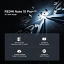 XIAOMI Redmi Note 15 Pro+ 5G, Smartphone 8+256 GB, Massive 6500mAh Battery, IP66/IP68, New 200MP Camera, 6.83" AMOLED Display, Black, Warranty 2 years, Charger Not Included - 2