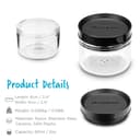 Dreamfarm Ortwo Replacement Jars | Refillable Grinder | Salt, Pepper and Spice Mill Replacement Jars | Black, Glass, 2oz - 3