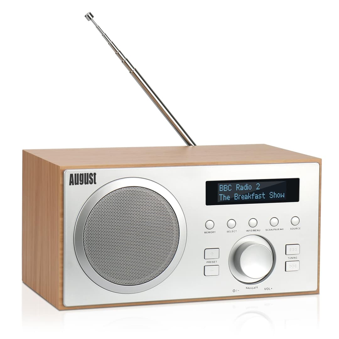 August MB420 - Radio Dab FM Bluetooth Bois Secteur - Radi…