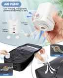 SZLX Sac à Dos Sous Vide Voyage 40x30x20 avec pompe Bagage Cabine Ryanair Wizz air Sous Vide Baggage Cabine 40x20x25 pour Ryanair Bagage à Main 45x36x20 Easyjet Sac Ordinateur Portable Femme Homme - 3
