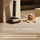 dreame H15 Pro FoamWash Aspirateur Laveur, Nettoyage Ciblé, Solution à Rapport Intelligent, Bras Robotisé IA 2.0, TangleCut 2.0, Lavage Intelligent de la Brosse, Séchage Intelligent - 5
