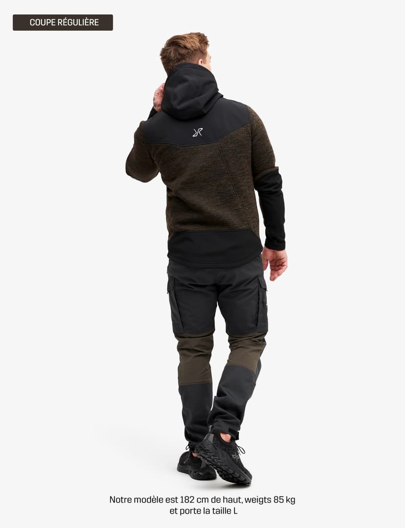 RevolutionRace Men's RVRC GP Trousers, Durable Trousers for Hiking, Walking, Exploring and All Other Outdoor Activities, Mud, XS - 4