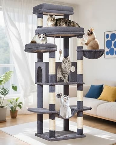 Taoqimiao Arbre a Chat Maine Coon,180cm Stable Arbres à C…