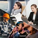 Bouchon D'oreille Pour Dormir, Anti-Bruit 45 dB, Bouchons Réutilisables en Silicone Souple et Ergonomiques, 4 Tailles (XS/S/M/L), Adaptés Pour Dormir/Voyager/Se Concentrer/Concert - 7