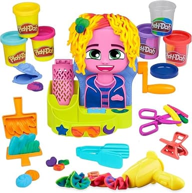 Play-Doh Salon de Coiffure, Coffret avec 6 Pots de Pâte à…