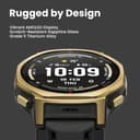 Amazfit T-Rex 3 Pro Outdoor Smart Watch 44mm Sapphire AMOLED Display with Flashlight, Ti Bezel, Dual Band GPS, Offline Maps, 17 Days Battery, 10 ATM, 180+ Sports Mode for Android & iPhone, Arctic Gold - 2