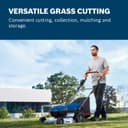 Bosch Professional 18V System Cordless Lawnmower GRA 18V2-46 (Cutting Width: 46 cm, 6-Level Cutting Height Adjustment, 60 Litre Fabric grassbag, incl. 2 x Isolator Key, Mulch Plug) - 4