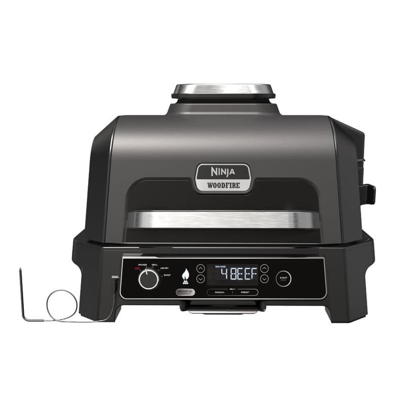 NINJA Woodfire Barbecue électrique et fumoir Pro XL avec thermomètre, barbecue et Air fryer & Woodfire Housse pour barbecue XL, Housse Anti-décoloration, résistante aux intempéries - 2