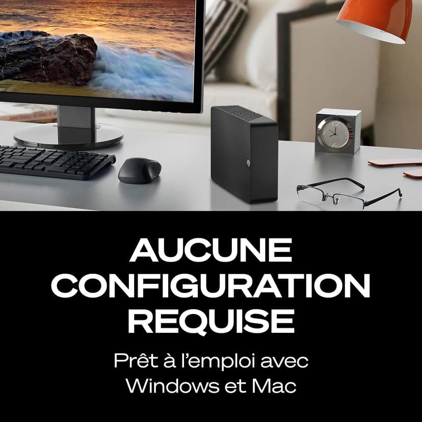 Seagate Expansion Desktop 20To, Disque Dur Externe HDD, 3.5 pouces, USB 3.0, PC & Notebook, Services Rescue (STKP20000400) - 6