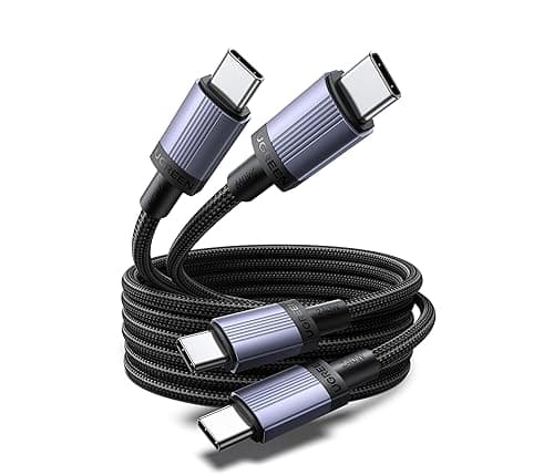 UGREEN 240W USB C to USB-C Cable 2 Pack PD 3.1 Fast Charging Cable Type C Charger Lead Compatible with MacBook Pro/Air, HP Laptop, iPad Pro/Air, iPhone Air/17/16, Galaxy S25 Ultra, 2x2M