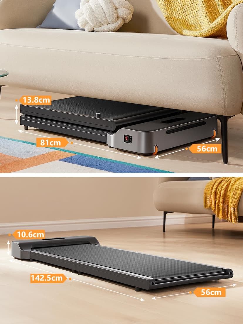 WalkingPad Z1 Under Desk Treadmill, Walking Pad Foldable for Home Office 6Km/h, Compact Treadmill for Small Spaces with Remote Control & App - 5