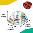 Baby Einstein 4-in-1 Kickin Tunes Play Gym, Tummy Time Baby Play Mat with Kick Piano, Music & Language Discovery, Sensory Toys, Lights & Sounds, for Newborns & Up - 8
