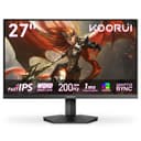 KOORUI G2721P Ecran PC Gamer 27 Pouces - 200Hz IPS QHD 1440P Ecran Gaming, 1ms HDR400 Adaptive Sync, Compatible VESA 75x75mm, HDMI 2.0/DP1.4 - 1