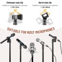CAHAYA Upgraded Tripod Boom Sheet Microphone Stand Universal Metal Mic Stand with Carrying Bag, for Performance Singing Speech Wedding Stage and Outdoor CY0311 - 4