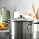 KADAX Lot de couvercles de casserole universels en verre avec poignée, résistants à la chaleur, différentes tailles, couvercle en verre pour casserole, poêle (20+24+26+28 cm, poignée argentée) K8380 - 3