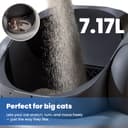 Neakasa M1 Plus Self Cleaning Cat Litter Tray, Open Top Automatic Litter Box with Large Capacity & App Control, Odour-Free Design for Busy Owners & Multi-Cat Homes, Ideal for Travel - 3