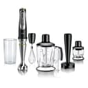 Braun MultiQuick 9 MQ Hand Blender - with Active PowerDrive and SplashControl, incl. Masher, Vegetable Masher, Blender, Chopper & Whisk, 1200 Watt, Black/Stainless Steel - 1