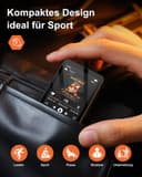 AGXOV 128GB Bluetooth MP3 Player, MP3 Music Player with Headphones, Dictaphone, HiFi Sound, 2.4 Inch Color Screen, Ideal for Sports, Black - 8