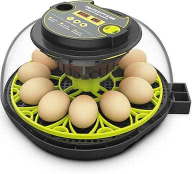 TRIOCOTTAGE Incubator 12 Eggs with Moisture, Water Supply…