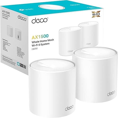 TP-Link Deco X1500 AX1500 Whole Home Mesh Wi-Fi 6 System, Pack of 2