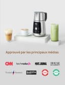 DREO Mousseur à Lait Électrique [Amélioré], Mousseur Automatique All-in-1 de 450ml pour Lait, Cappuccino, Chocolat Chaud, Plus de 30 Boissons, Facile à Nettoyer, Lavable au Lave-vaisselle, Écran LED - 8