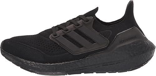 adidas Men's Ultraboost 21 Running Shoes, Black/Black/Black, 8
