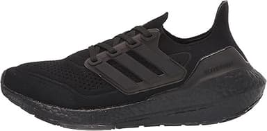 adidas Men's Ultraboost 21 Running Shoes, Black/Black/Bla…