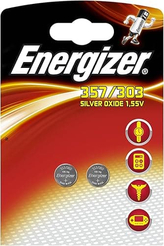 Energizer 2 Uhrenbatterie Silberoxid 357/303/1,55 V, 2 Stück