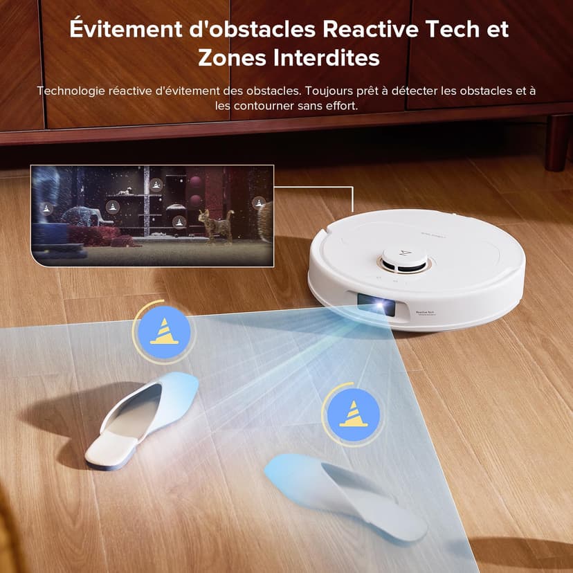 roborock Qrevo S5V Robot Vacuum Cleaner with Mop (Qrevo S5V White) - 7