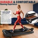 VOWVIT Tapis de Course 4en1 Tapis de Marche Inclinable | Walking Pad 12km/h Pente 7%,2.5HP,Tapis Roulant électrique Pliant,Compact et Portable - 6