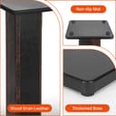 OUUTMEE Support pour enceintes en bois de 60 cm (24 pouces) – Supports HiFi robustes pour home cinéma, support universel pour enceintes à poser pour étagères avec design remplissable de sable (lot de - 7