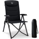TIMBER RIDGE Chaise Pliante Camping Portable 150kg Fauteuil Jardin Exterieur Dossier Haut 4 Positions Réglables Fauteuil Realx Inclinable pour Terrasse Balcon Jardin Camping Pique-Nique - 1