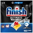 Finish Ultimate Infinity Shine Pastilles Lave-Vaisselle Citron, Imbattable contre les taches tenaces, 160 capsules - 1
