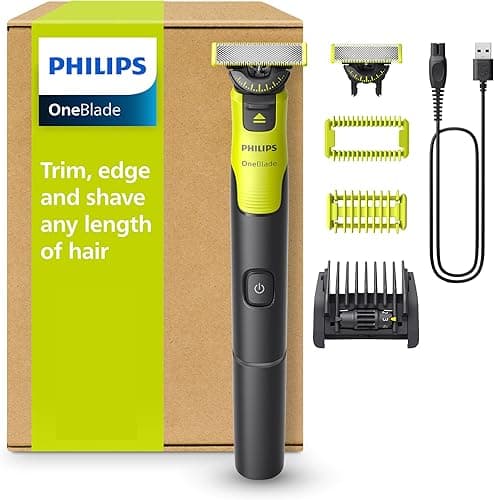 Philips OneBlade 360 avec connectivité Authentique visage + corps, tondeuse à barbe électrique, technologie 360, peigne réglable 5en1, 1x kit pour le corps, (modèle QP4631/30)