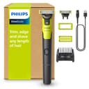 Philips OneBlade 360 Connected Face + Body, Hybrid Electric Beard Trimmer, Shaver and Body Groomer. Incl. 1x 360 Blade, 1x Original Blade (8 Month Supply), 5-in-1 Comb, 1 x Body Kit, Model QP4631/30 - 1