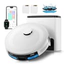 Lefant M2 Plus Robot Aspirateur Laveur 6000Pa avec Station Vidage Automatique Poussière,Navigation Laser avec Cartographie,Évitement d'obstacles PSD,140min,Idéal pour Poils d'animaux - 1