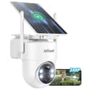 ieGeek 2K/3MP 360° PTZ Security Camera Outdoor Wireless with Removable Solar Panel,Continuous Power 2.4G WIFI CCTV Camera,PIR Motion Detection,Color Night Vision,APP Alert,IP65,Alexa Compatible - 1