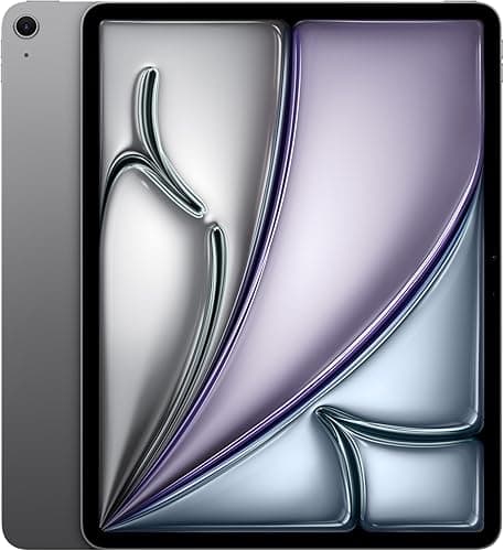 Apple iPad Air 13 Pouces (M4) : Écran Liquid Retina, 256 Go, Caméras Avant/arrière 12 MP, Wi‑FI 7 avec Apple N1, Touch ID, Autonomie d’Une journée – Gris sidéral