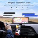 Avylet 9,26'' Carplay Voiture Apple CarPlay & Android Auto, dashcam Avant 4K + caméra de recul HD, 60FPS, Mise à Jour OTA, GPS, Commande vocale, Mirror Link, Bluetooth 5.2, AUX, FM，avec 64Go Carte - 6