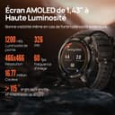 Mibro GS Pro2 Montre Connectée Homme Sport 1,43" AMOLED, avec GPS pour Running/Randonnée, Spécialisé dans Le Style Padel, 150 Modes Sportifs, Appel Bluetooth, Autonomie 20J (Gris Foncé) - 2