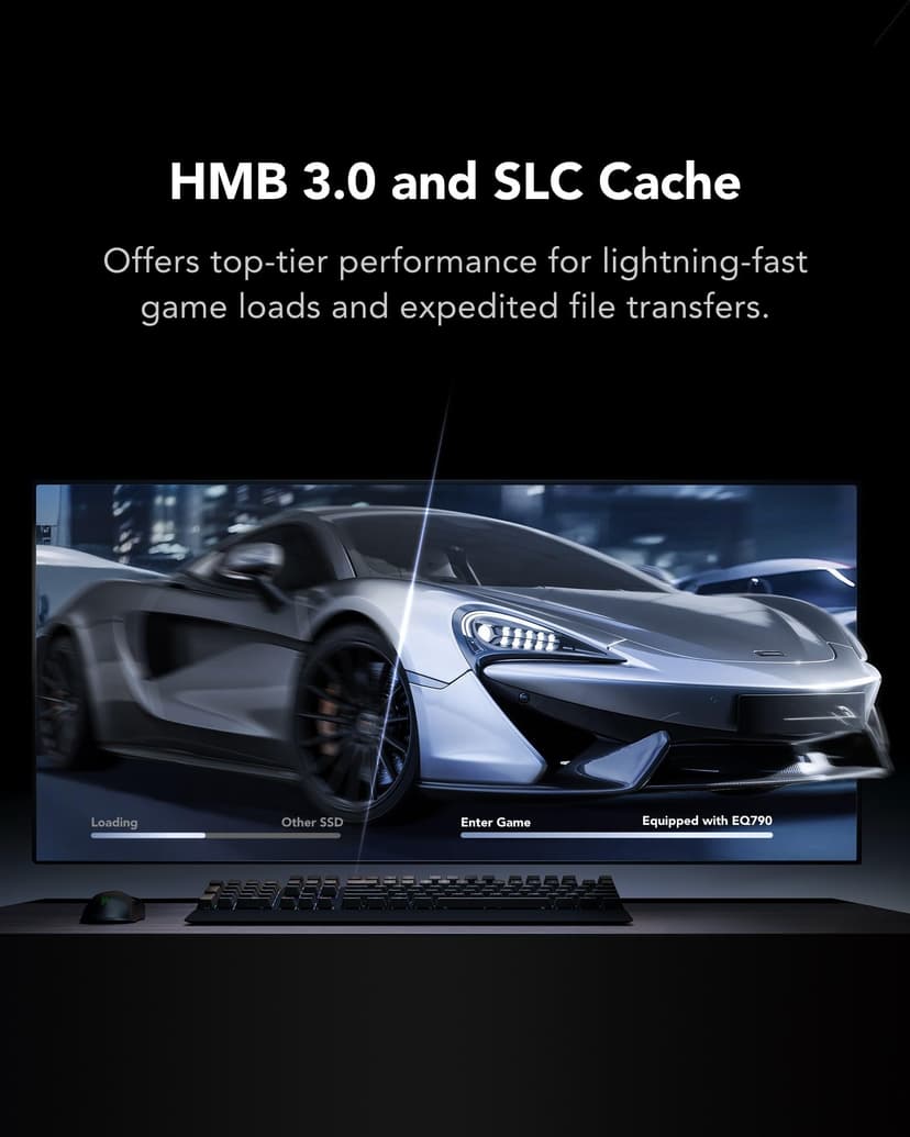 Lexar EQ790 4TB SSD, M.2 2280 PCIe Gen4x4 NVMe 1.4 Internal SSD, Up to 7,000MB/s Read, High-Performance Storage Internal Solid State Drive for AI Rendering, 4K Video Editing, PC & PS5 Gaming - 5