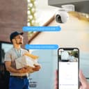 EZVIZ 2K Camera Surveillance WiFi Extérieure sans Fil sur Batterie 10400mAh avec Suivi Auto, Détection de Personne, Vision Nocturne en Couleur, Audio Bidirectionnel, Défense Active, Type C, CB8 - 8