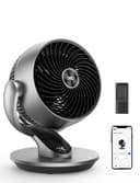 DREO Smart Table Fan for Bedroom, 28dB Silent Air Circulator Fan with Remote, 7 Inch Diameter Cooling Quiet Desk Fan, 120° Vertical Manual+90° Horizontal Oscillating, 4 Speeds, 5 Modes, 12H Timer - 1