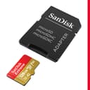 SanDisk 128GB Extreme microSDXC card +SD adapter, microSD card for smartphones, action cameras, drones, V30, up to 190 MB/s, SanDisk QuickFlow Technology, RescuePro Deluxe, UHS-I, 4k, V30, A2, U3 - 2