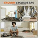 Vacbird 10 Pièces Sacs Sous Vide Vetement Aspirateur, 4 * 40x54cm, 4 * 47x64cm, 2 * 54x74cm, Sac de Rangement Sous Vide Réutilisable, Durable Housse Sous Vide, Idéaux pour Voyager et Organiser Bagage - 3