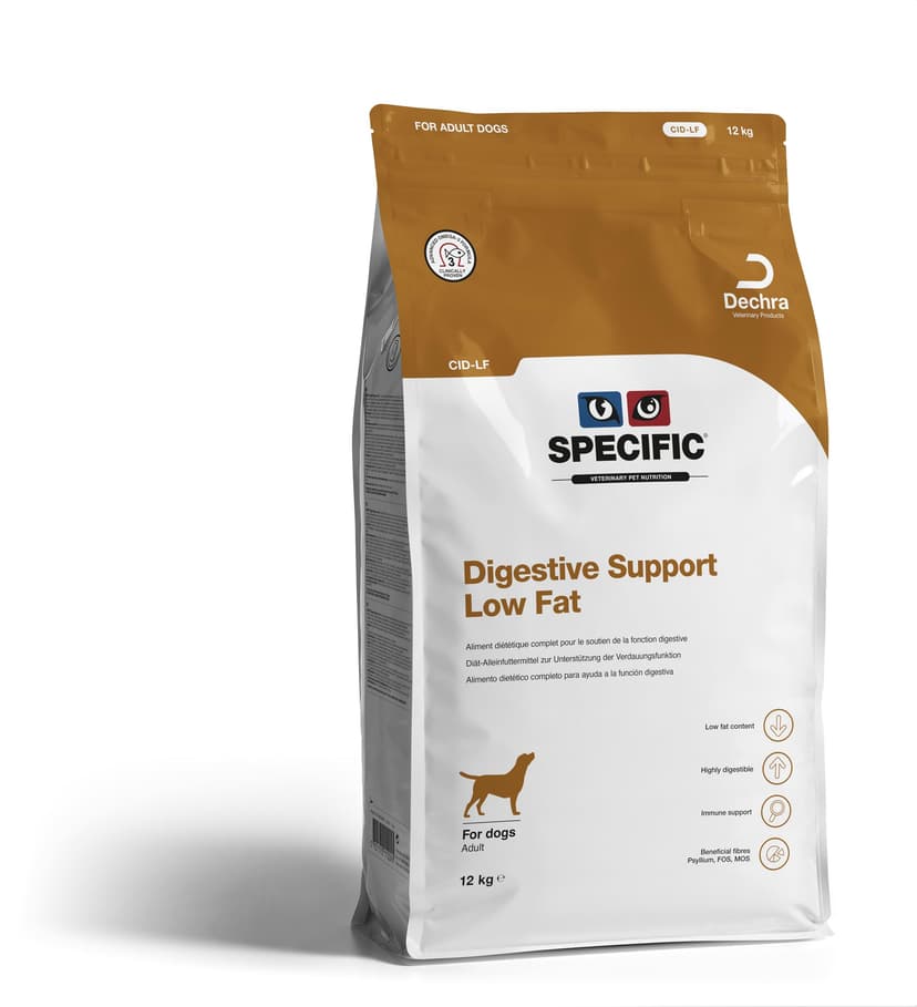 Dechra Specific CID-LF Canine Digestive Support Low Fat Omega-3 12kg - 1